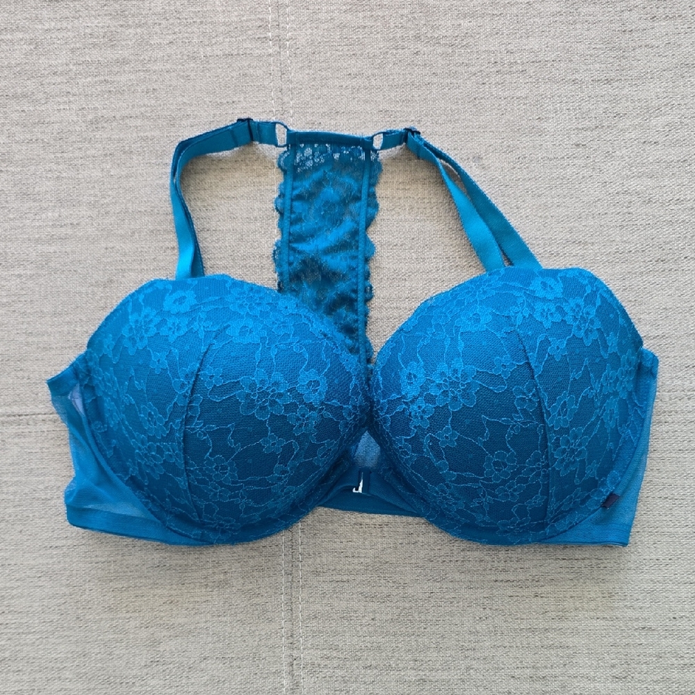 Victorias Secret Lace Racerback Push-Up Bra 40C